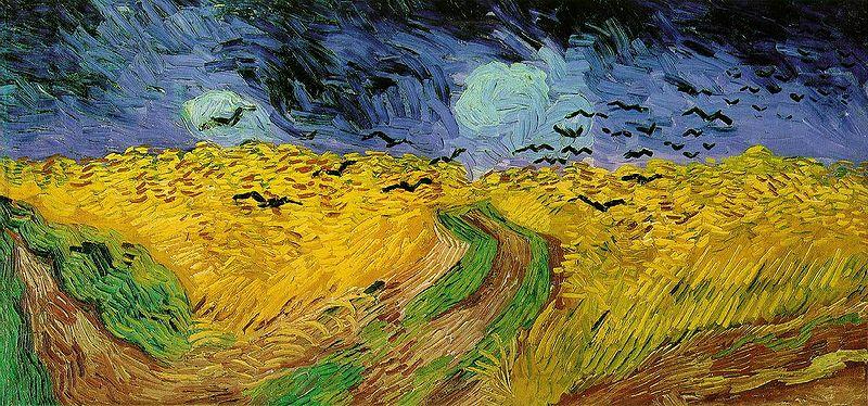 Vincent Van Gogh Wheat Field with Crows oil painting picture